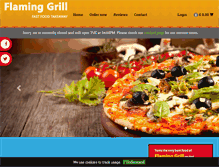 Tablet Screenshot of flaminggrillonline.com